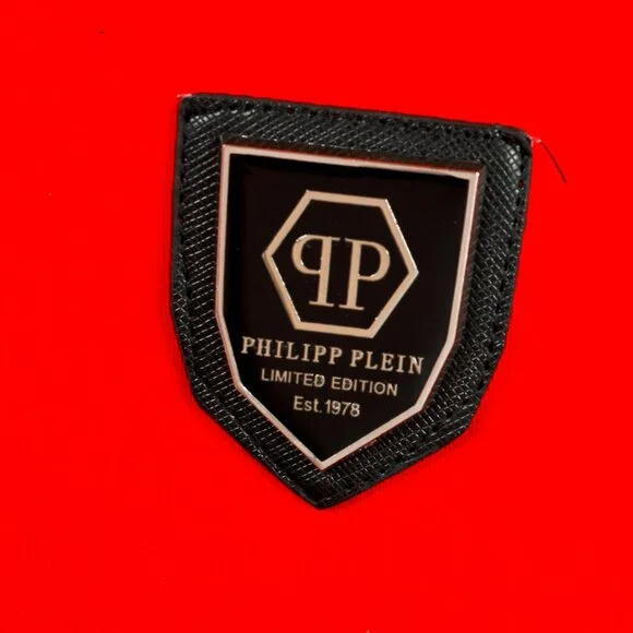 Philipp Plein Red Patch Rhinestone-Skull Tee - Picture 5 of 8